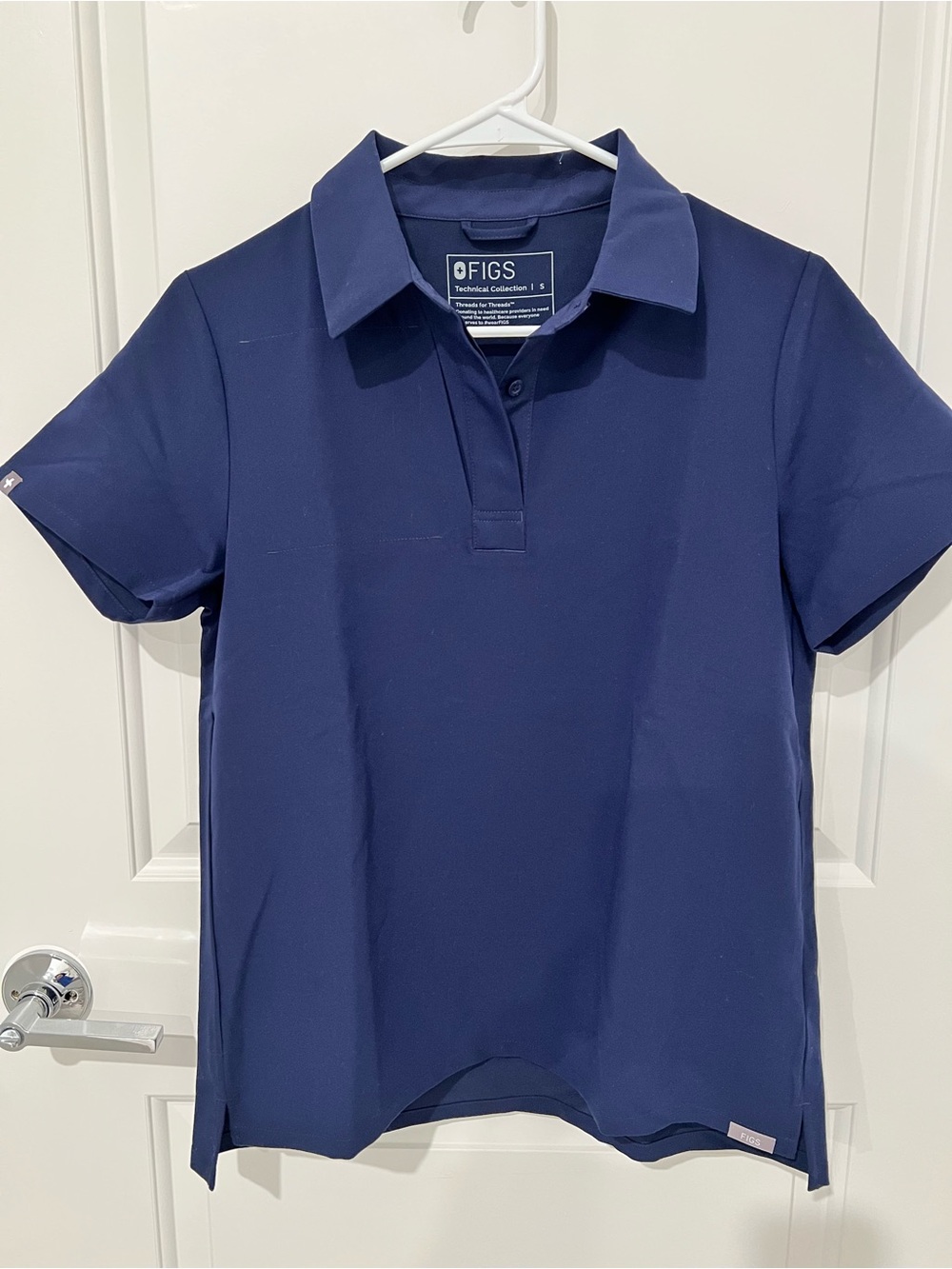 Figs Navy Blue Polo scrub